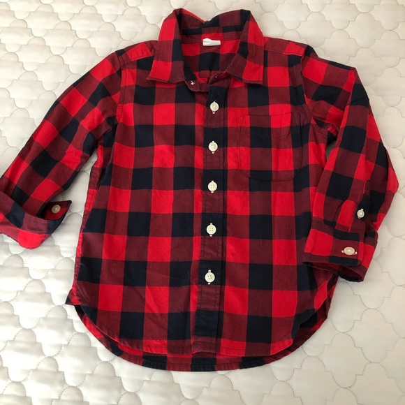 GAP Other - Gap Boys 3T Buffalo Plaid Button Up Shirt